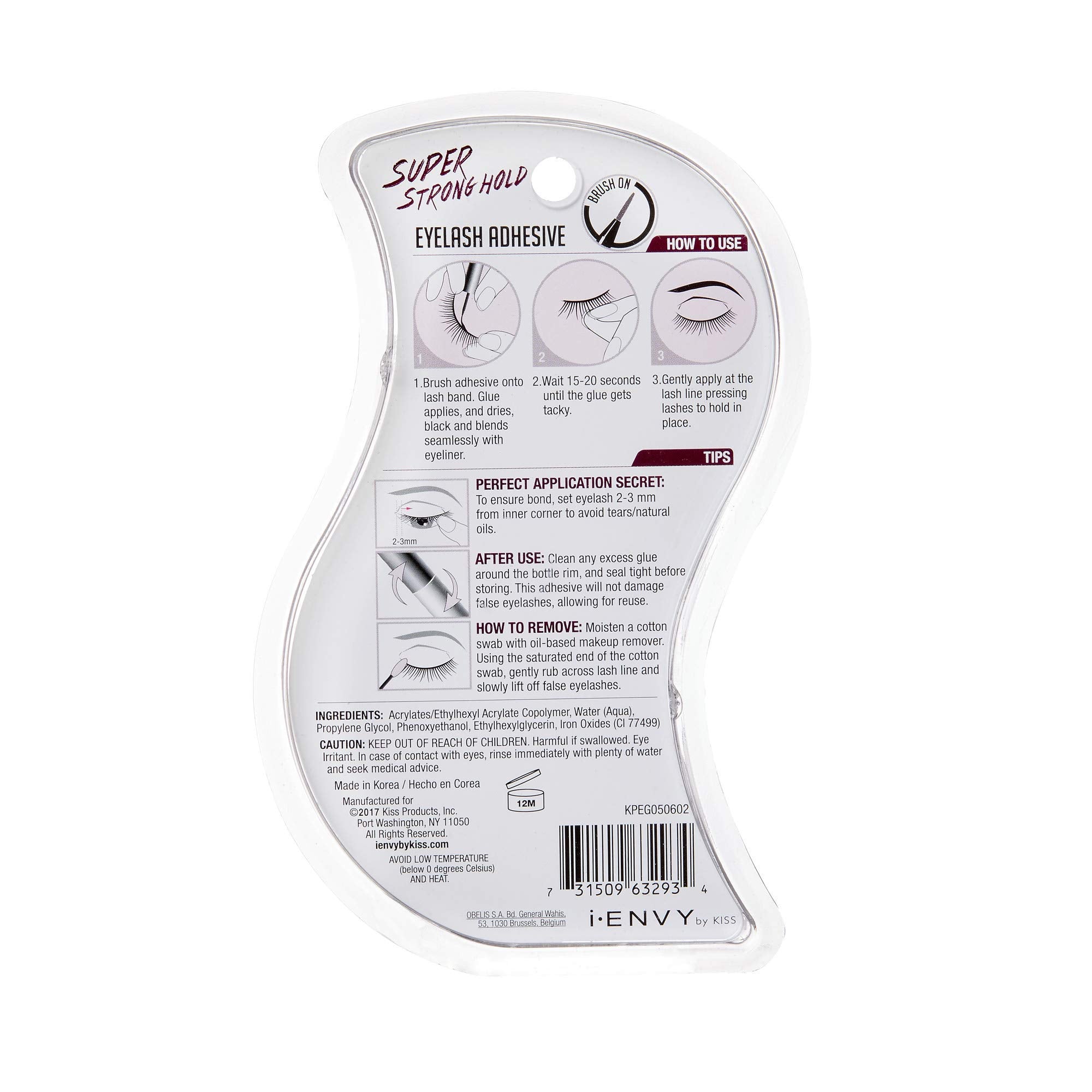 KISS i Envy Super Strong Hold Eyelash Adhesive 0.176 oz